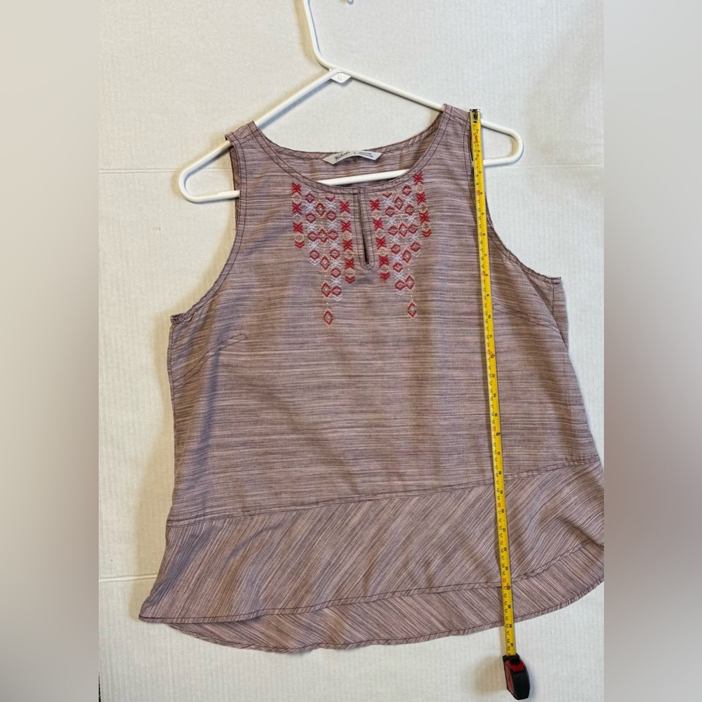 Woolrich Pink Embroidered Boxy Tank Top - Picture 7 of 7